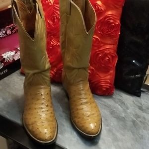Tony Lama Brown Ostrich Boots